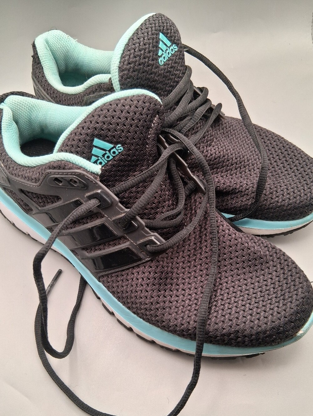 adidas Women's Black & Mint Athletic Running Shoes